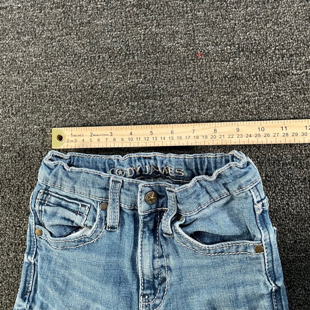 Cody James Jeans Boys 7 Regular Light Blue Good Distressed Rodeo Western Work - Picture 7 of 10